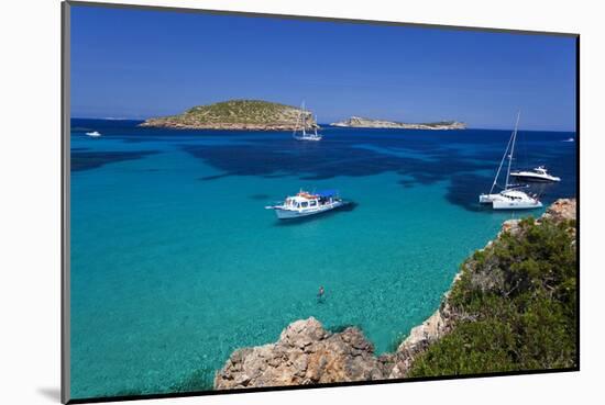 Cala Comte, Island of Ibiza, Balearic Islands, Spain-null-Mounted Art Print