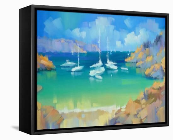 Cala Llombards VI-Alex Hook Krioutchkov-Framed Stretched Canvas