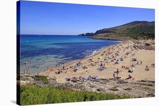 Cala Mesquida near Capdepera, Majorca, Balearic Islands, Spain, Mediterranean, Europe-Hans-Peter Merten-Stretched Canvas