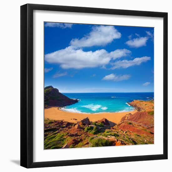 Cala Pilar Beach in Menorca Alfuri De Dalt at Balearic Islands of Spain-Natureworld-Framed Photographic Print