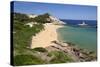 Cala Pregonda, Near Fornells, North Coast, Menorca, Balearic Islands, Spain, Mediterranean-Stuart Black-Stretched Canvas