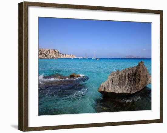 Cala Rossa, Trapani, Favignana Island, Sicily, Italy, Mediterranean, Europe-Vincenzo Lombardo-Framed Photographic Print