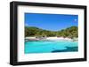 Cala Turqueta Beach in Sunny Day, Menorca Island, Spain.-tuulijumala-Framed Photographic Print