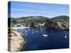 Cala Vedella, Ibiza, Balearic Islands, Spain, Mediterranean-Hans Peter Merten-Stretched Canvas