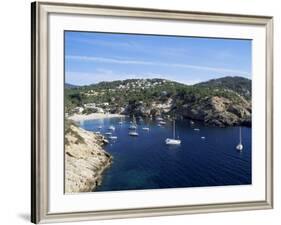 Cala Vedella, Ibiza, Balearic Islands, Spain, Mediterranean-Hans Peter Merten-Framed Photographic Print