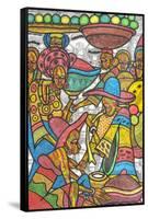 Calabash Market-Muktair Oladoja-Framed Stretched Canvas