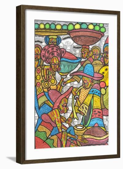 Calabash Market-Muktair Oladoja-Framed Giclee Print