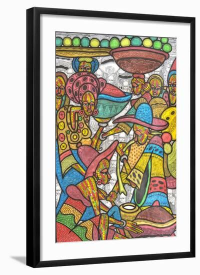 Calabash Market-Muktair Oladoja-Framed Giclee Print