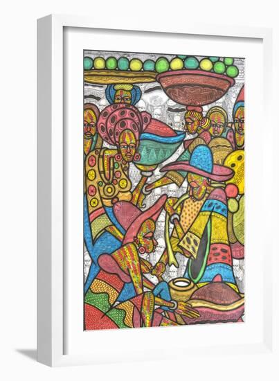 Calabash Market-Muktair Oladoja-Framed Giclee Print