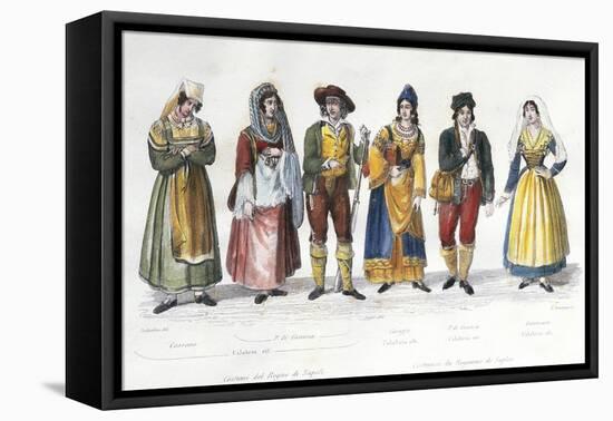 Calabrian Costumes, Italy, 18th Century-null-Framed Stretched Canvas