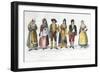 Calabrian Costumes, Italy, 18th Century-null-Framed Giclee Print