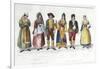 Calabrian Costumes, Italy, 18th Century-null-Framed Giclee Print