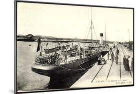 Calais, Le Steamer Le Nord Et Les Quais, Porte-null-Mounted Giclee Print