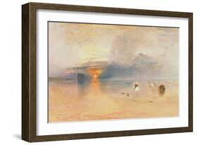 Calais Sands at Low Water, Poissards Gathering Bait, 1830-JMW Turner-Framed Giclee Print