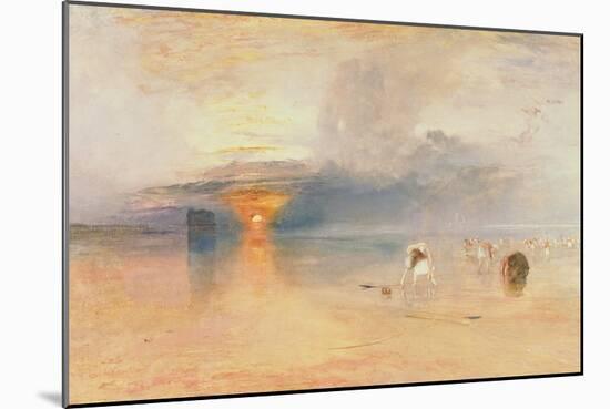 Calais Sands at Low Water, Poissards Gathering Bait, 1830-JMW Turner-Mounted Giclee Print