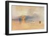 Calais Sands at Low Water, Poissards Gathering Bait, 1830-JMW Turner-Framed Premium Giclee Print