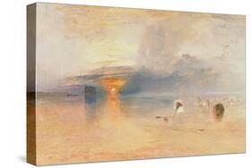 Calais Sands at Low Water, Poissards Gathering Bait, 1830-JMW Turner-Stretched Canvas