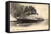 Calais, Steamer La Victoria En Port,Beacoup D Vapeur-null-Framed Stretched Canvas