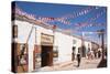 Calama Street Decorated with Streamers for September 18 Independence Day Holiday, San Pedro, Chile-Kimberly Walker-Stretched Canvas