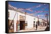 Calama Street Decorated with Streamers for September 18 Independence Day Holiday, San Pedro, Chile-Kimberly Walker-Framed Stretched Canvas