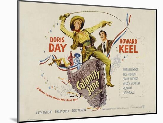 Calamity Jane, 1953, Directed by David Butler-null-Mounted Giclee Print