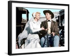 Calamity Jane, Doris Day, Howard Keel, 1953-null-Framed Photo