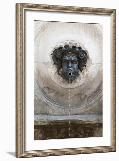 Calamo Fountain (Fontana Del Calamo) Close Up, Ancona, Marche, Italy-Eleanor-Framed Photographic Print