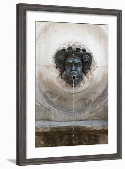 Calamo Fountain (Fontana Del Calamo) Close Up, Ancona, Marche, Italy-Eleanor-Framed Photographic Print