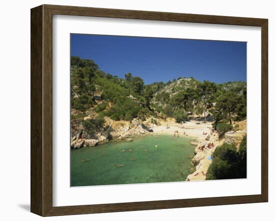 Calanque De Port-Pin, Cassis, Bouches-Du-Rhone, Cote D'Azur, Provence, France, Mediterranean-Tomlinson Ruth-Framed Photographic Print