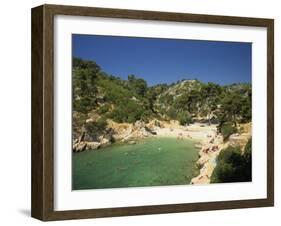 Calanque De Port-Pin, Cassis, Bouches-Du-Rhone, Cote D'Azur, Provence, France, Mediterranean-Tomlinson Ruth-Framed Photographic Print