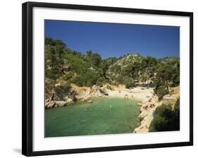 Calanque De Port-Pin, Cassis, Bouches-Du-Rhone, Cote D'Azur, Provence, France, Mediterranean-Tomlinson Ruth-Framed Photographic Print