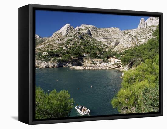 Calanque Sormiou, Near Marseille, Bouches-Du-Rhone, Provence, France, Mediterranean-John Miller-Framed Stretched Canvas