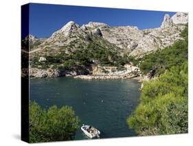 Calanque Sormiou, Near Marseille, Bouches-Du-Rhone, Provence, France, Mediterranean-John Miller-Stretched Canvas