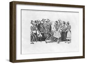 Calavera du Jarabe D'Outretombe-Jose Guadalupe Posada-Framed Giclee Print