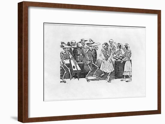 Calavera du Jarabe D'Outretombe-Jose Guadalupe Posada-Framed Giclee Print