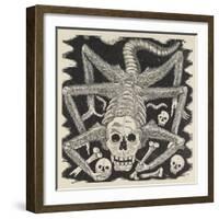 Calavera Huertista, C.1914, Printed 1930 (Photo-Relief Etching with Engraving)-Jose Guadalupe Posada-Framed Giclee Print