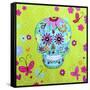 Calavera Sugar Skull II-Prisarts-Framed Stretched Canvas