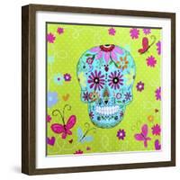 Calavera Sugar Skull II-Prisarts-Framed Giclee Print