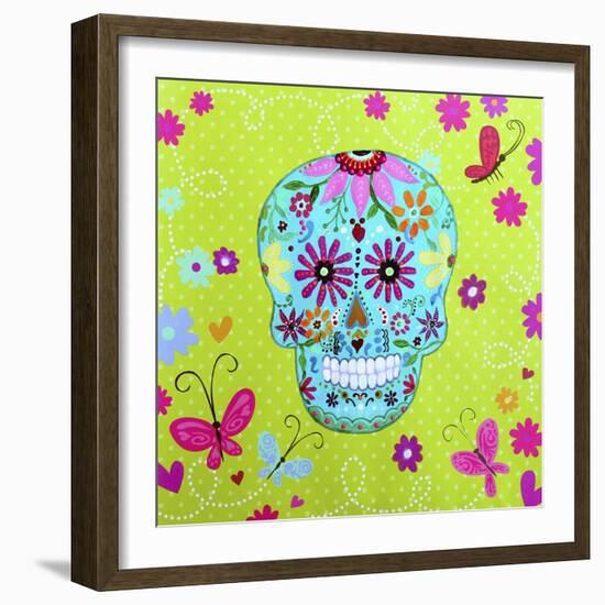 Calavera Sugar Skull II-Prisarts-Framed Giclee Print