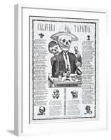 Calavera Tapatia, Published 1910-Manuel Manilla-Framed Giclee Print