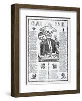 Calavera Tapatia, Published 1910-Manuel Manilla-Framed Giclee Print