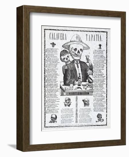 Calavera Tapatia, Published 1910-Manuel Manilla-Framed Giclee Print