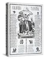 Calavera Tapatia, Published 1910-Manuel Manilla-Stretched Canvas