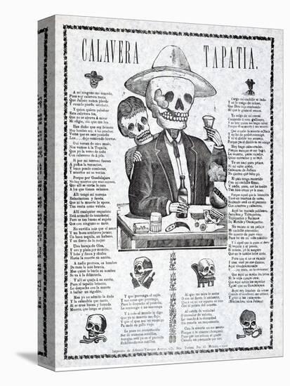 Calavera Tapatia, Published 1910-Manuel Manilla-Stretched Canvas