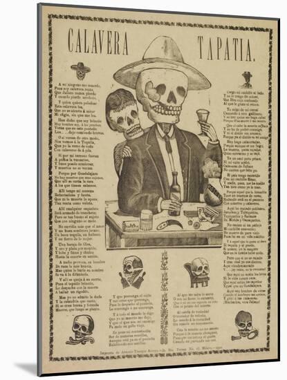 Calavera Tapatia-Antonio Vanegas Arroyo-Mounted Art Print