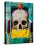 Calavera-Robert Valadez-Stretched Canvas