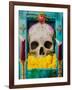 Calavera-Robert Valadez-Framed Art Print