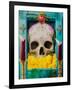 Calavera-Robert Valadez-Framed Art Print