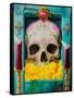 Calavera-Robert Valadez-Framed Stretched Canvas