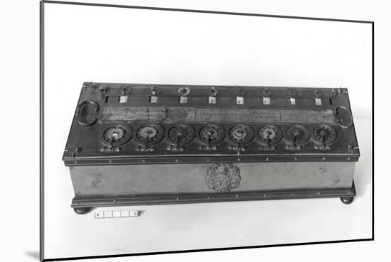 Calculating Machine Invented by Blaise Pascal (1623-62), 1644-null-Mounted Giclee Print